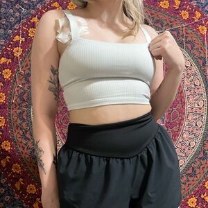 Offline by Aerie Ribbed Workout Bralette | Medium